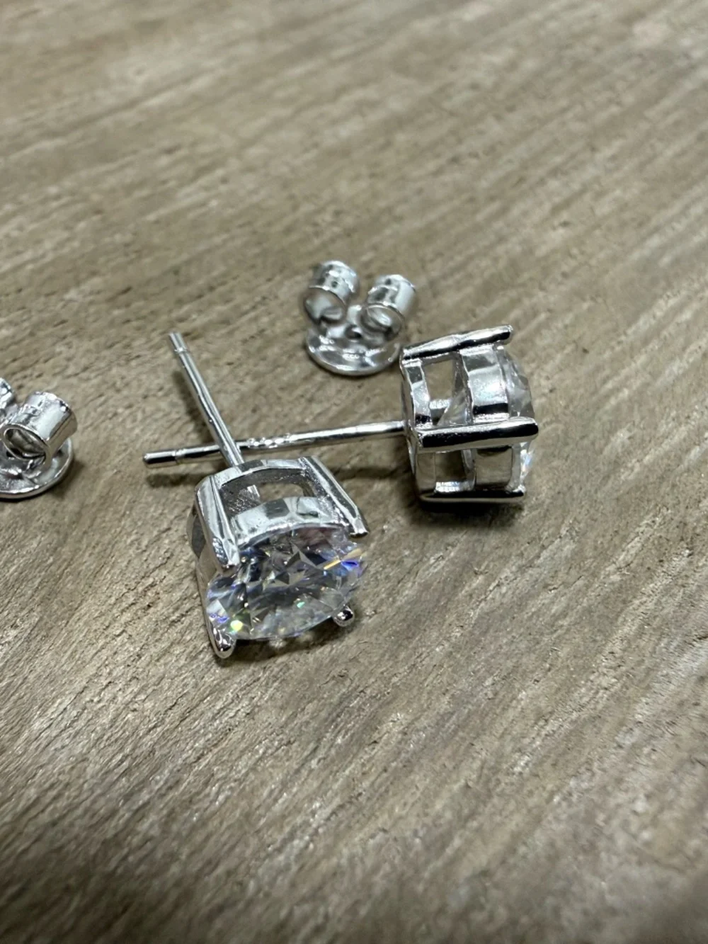 1CTW Stud Moissanite Stud Earrings 925 Sterling Silver